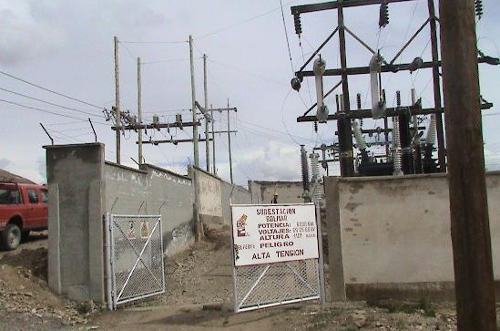 Subestación eléctrica de la compañía Elfeo