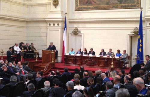 El presidente de Chile inaugura la asamblea de Eurolat