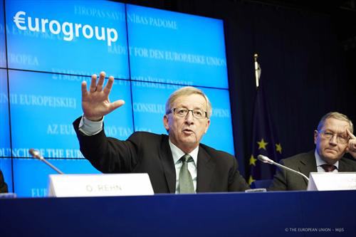 Juncker, tras una reunión del Eurogrupo en diciembre de 2012