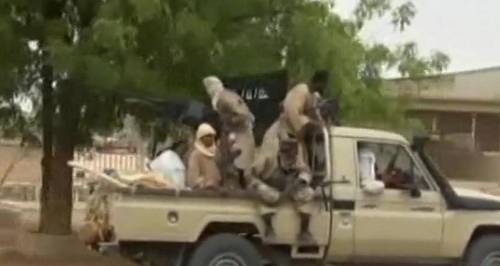 Islamistas en una camioneta