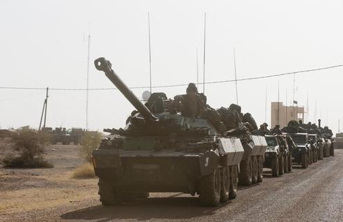 Escuadrón blindado entre Niamey y Gao
