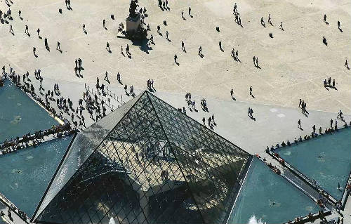 Vista aérea del Louvre