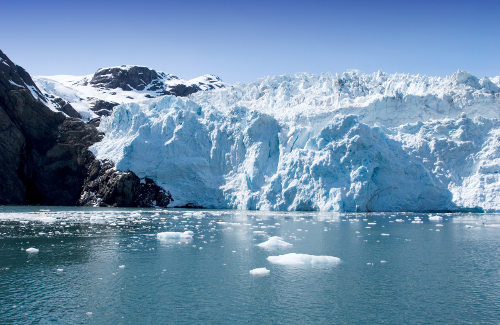 Un hermoso glaciar