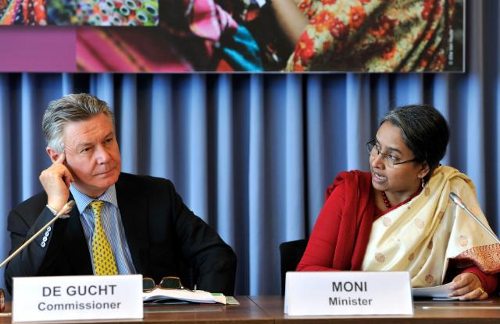 El comisario De Gucht y la ministra de Asuntos Exteriores de Bangladesh