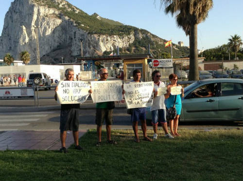 Manifestación por el diálogo en Gibraltar