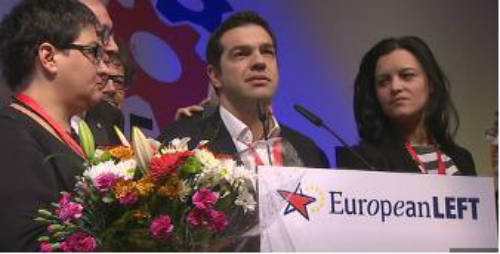 Alexis Tsipras en congreso en Madrid