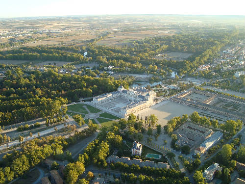 vista aérea del Palacio de Aranjuez 