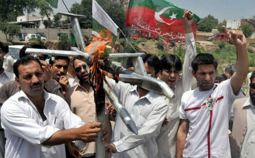Manifestaciones contra drones en Pakistán