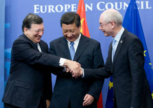 Barroso, Xi y Van Rompuy