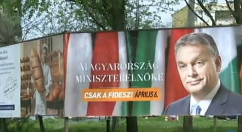 Orbán en cartel