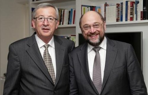Schulz y Juncker