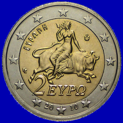 Moneda de 2 euros griega
