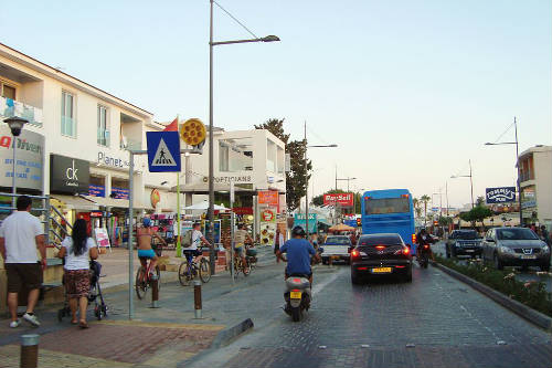 Ayia Napa street Chipre