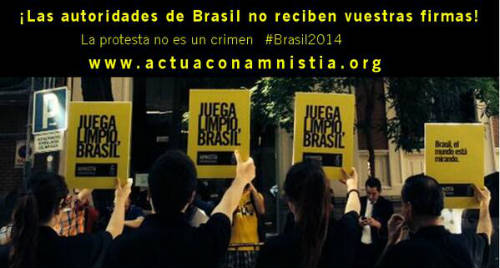 Protesta Amnistía Internacional