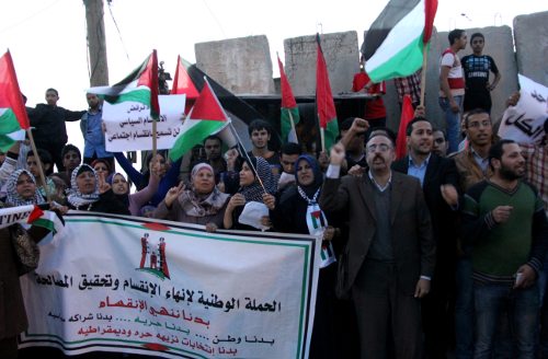 Manifestación en palestina
