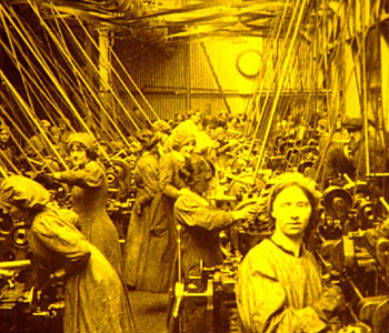 Mujeres en fábricas durante I Guerra Mundial