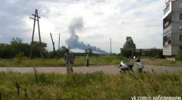 Avión derribado en Ucrania