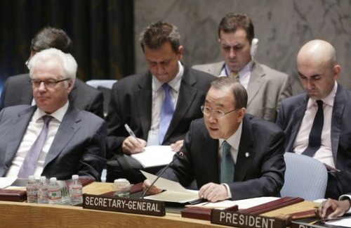 Ban Ki-moon en el Consejo de Seguridad 