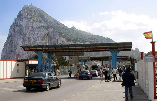 Frontera entre España y Gibraltar