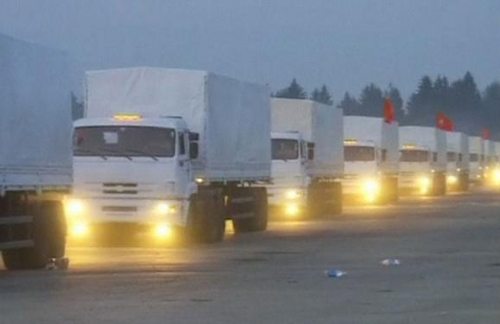 Convoy ruso hacia Ucrania