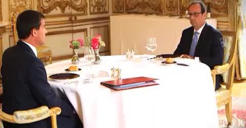 Valls y Hollande en el Elíseo