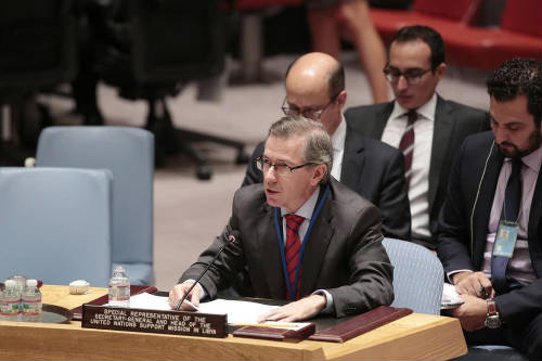 Bernardino Leon en el Consejo de Seguridad de la ONU