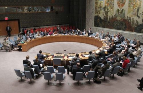 Reunión del Consejo de seguridad de la ONU
