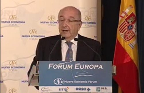 Joaquín Almunia, Hablando en el Forum Nueva Economía