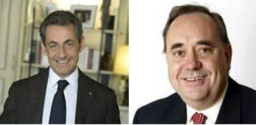 Sarkozy y Salmond (perfiles twitter)