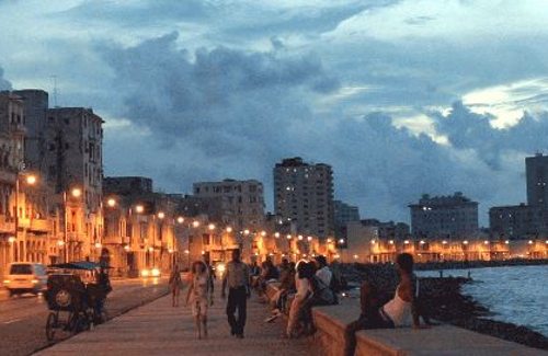 El malecón de La Habana