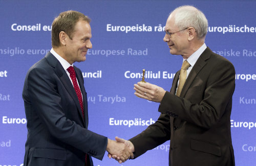 Donald Tusk y Herman Van Rompuy