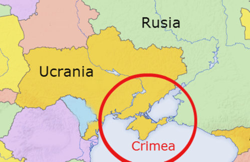 Situacion de Crimea en el mapa