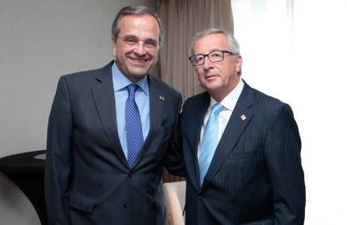Samaras y Juncker