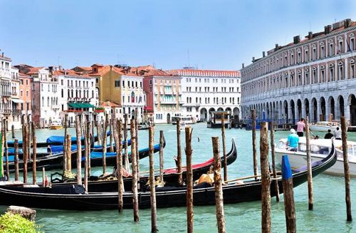 Góndolas en Venecia