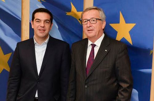 Alexis Tsipras y Jean-Claude Juncker