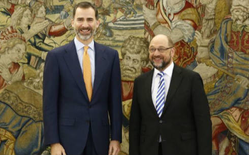 Felipe VI y Schulz