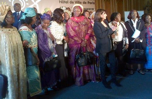 Anne Hidalgo con las alcaldesas africanas