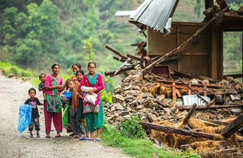 Una familia nepalí