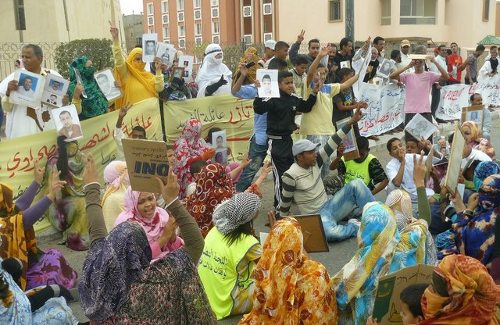 Manifestación mujeres saharauis