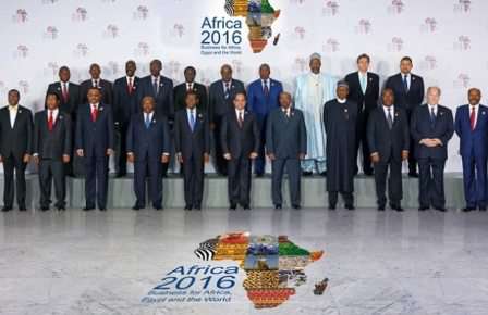 Asistentes al Foro Económico de África 2016