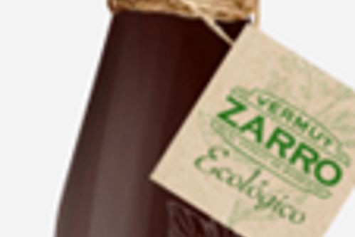 Etiqueta de la botella de vermut Zarro